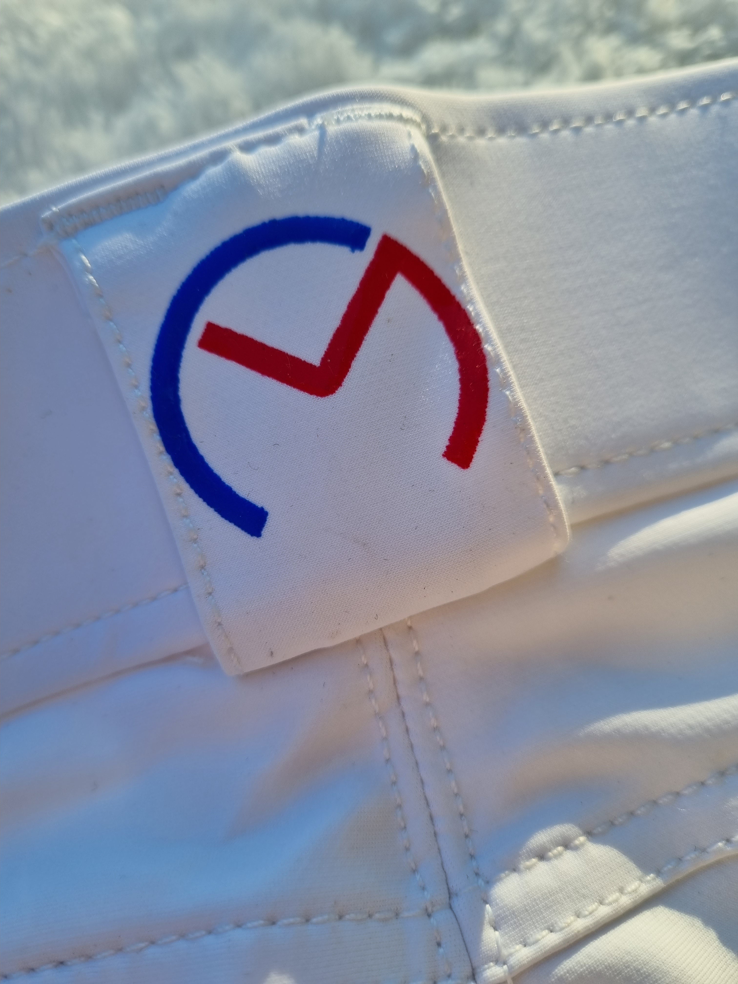 PANTALON FILLE Blanc / Navy " CSO "