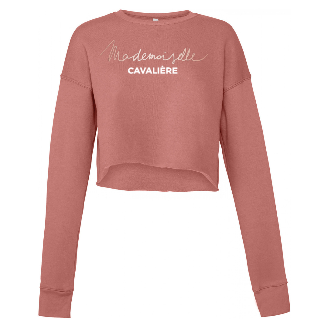 SWEAT CROP TOP SAUMON / LOGO AU CHOIX