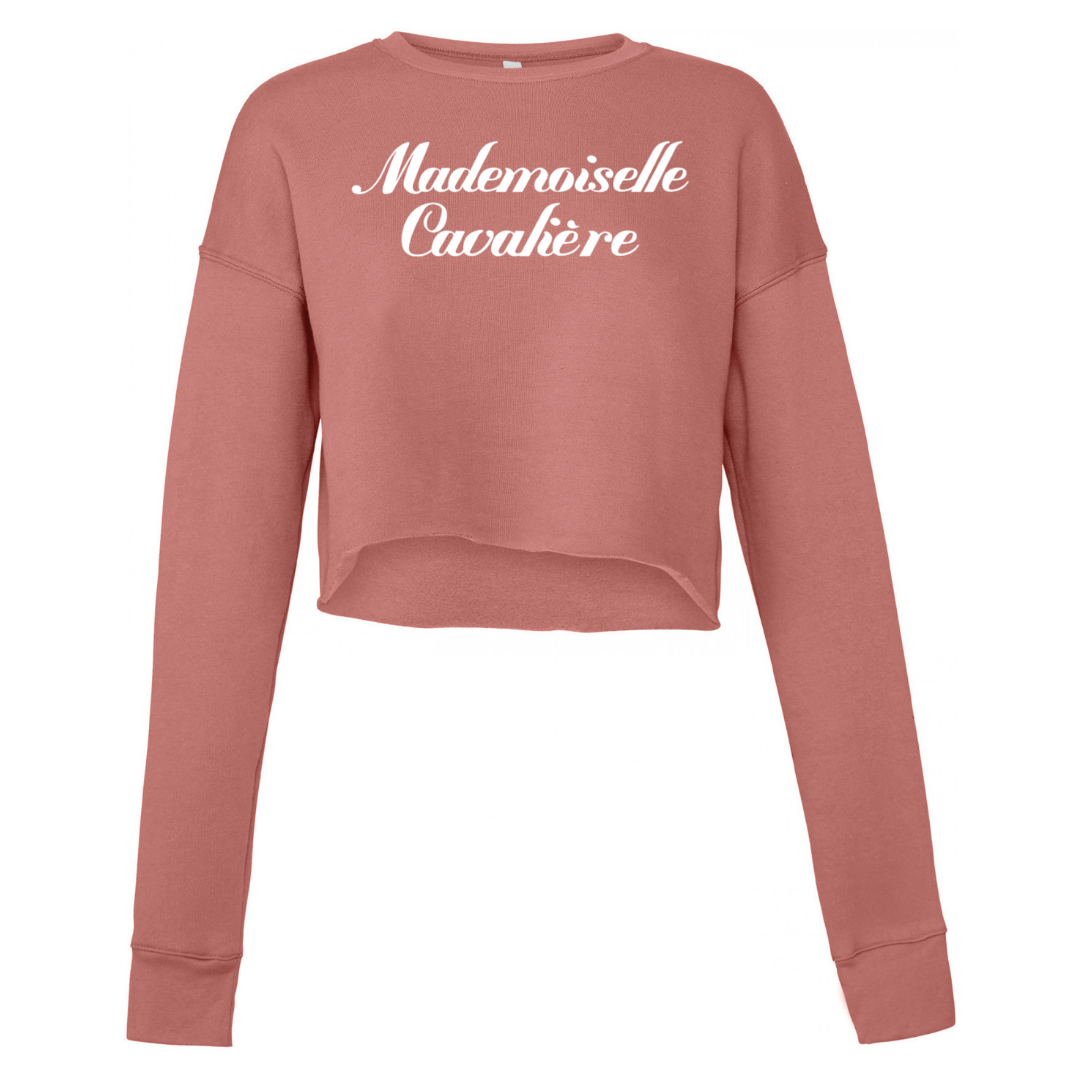 SWEAT CROP TOP SAUMON / LOGO AU CHOIX