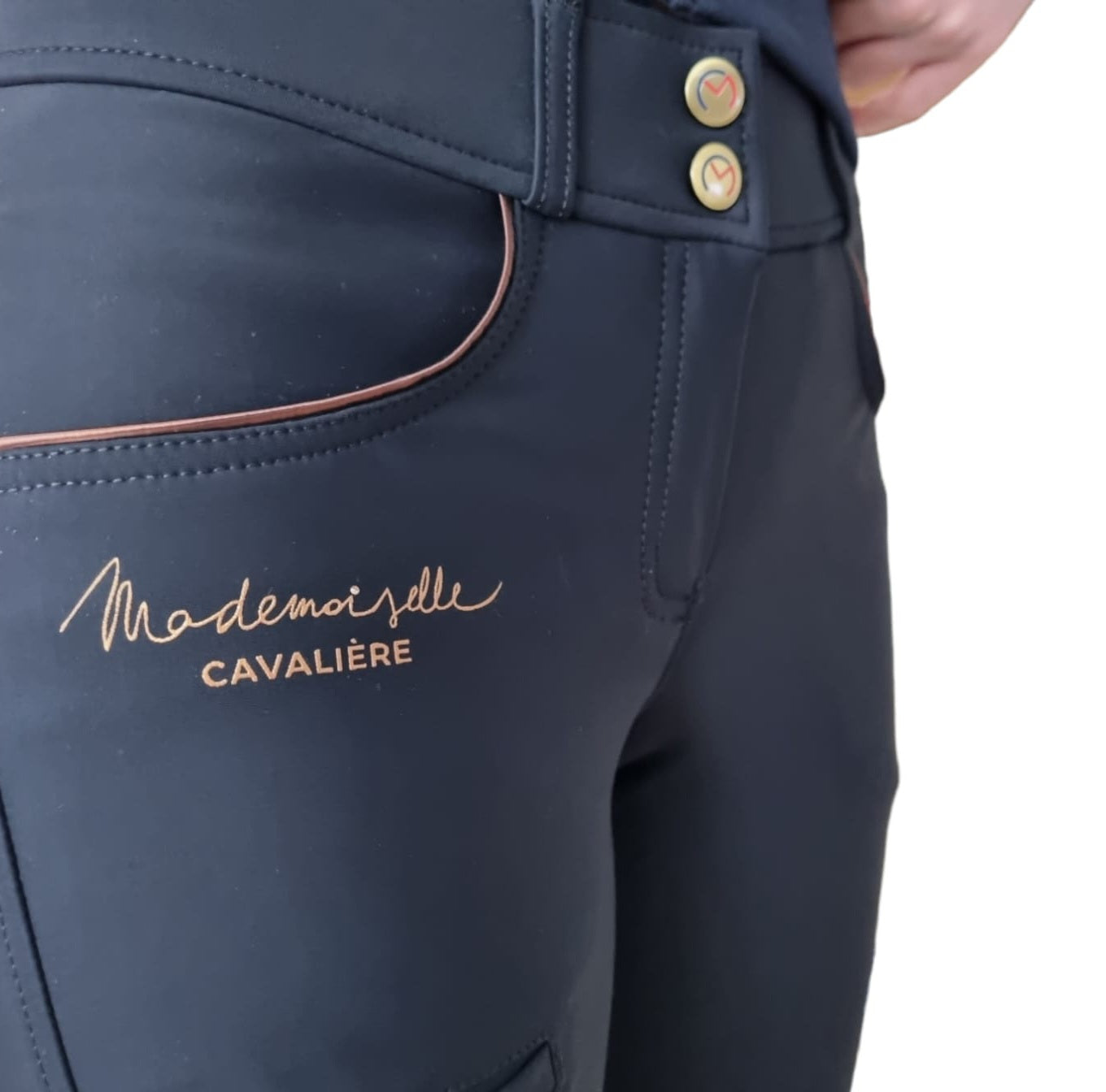 PANTALON FILLE Navy/Gold SO CHIC
