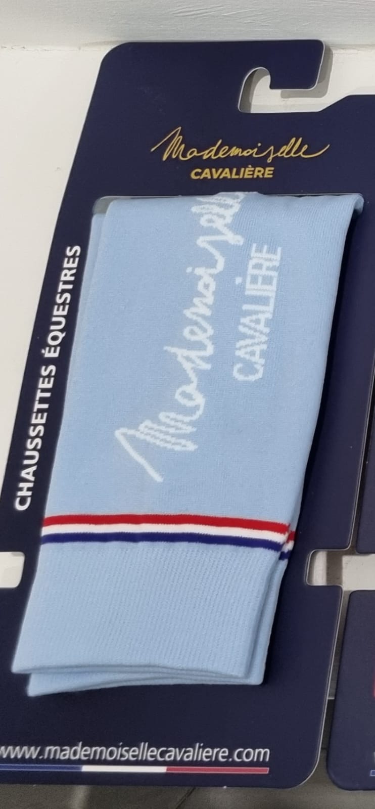 CHAUSSETTES M.C PRINTEMPS/ETE BLEU CIEL