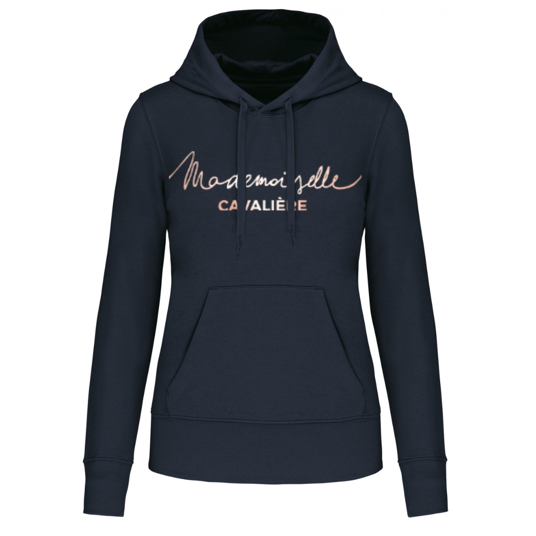SWEAT CAPUCHE M.C NAVY / Logo au choix
