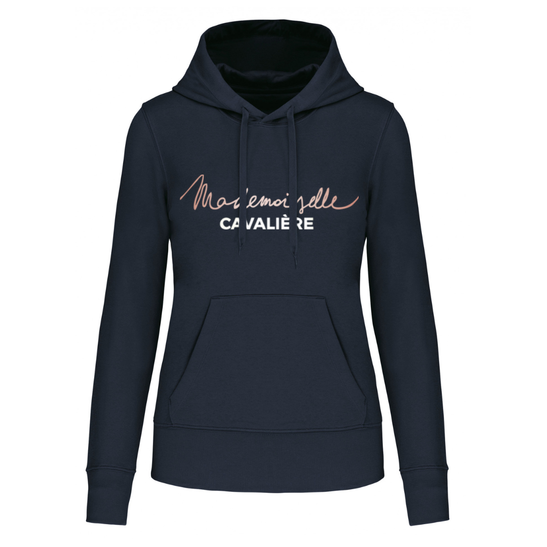 SWEAT CAPUCHE M.C NAVY / Logo au choix