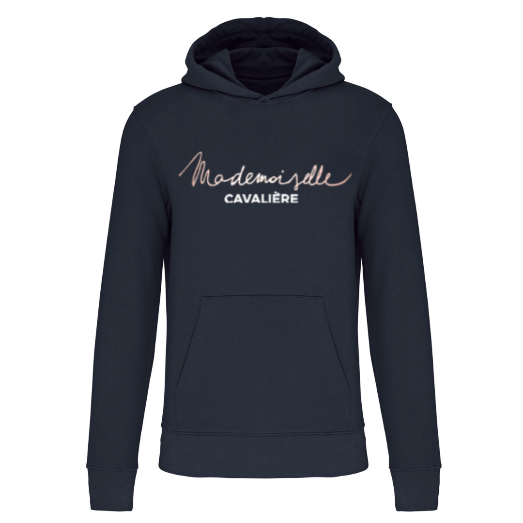 SWEAT FILLE NAVY / Logo au choix