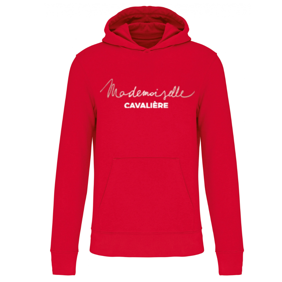 SWEAT FILLE ROUGE / LOGO AU CHOIX