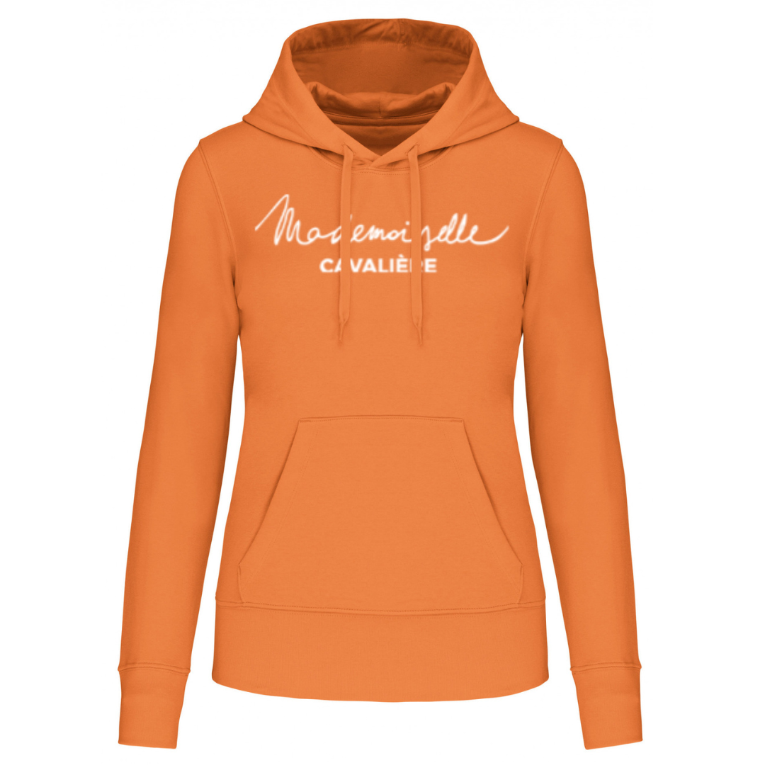 SWEAT CAPUCHE M.C ORANGE / Logo au choix