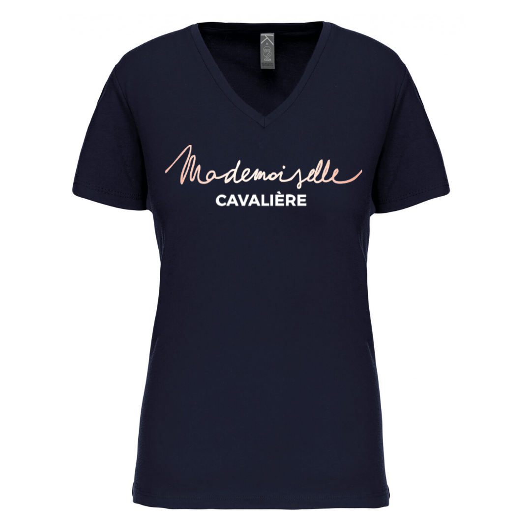 T-SHIRT M.C NAVY / LOGO AU CHOIX