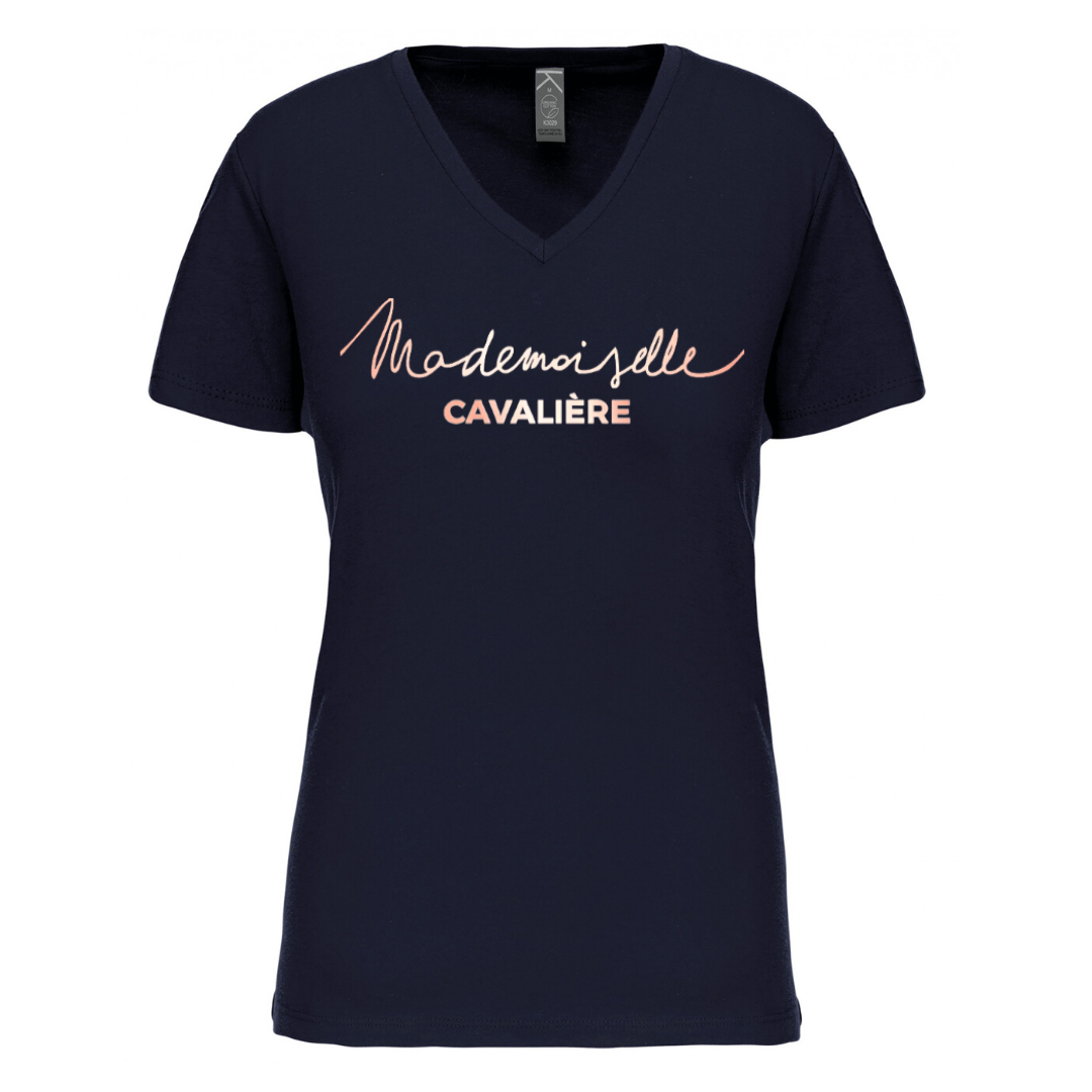 T-SHIRT M.C NAVY / LOGO AU CHOIX