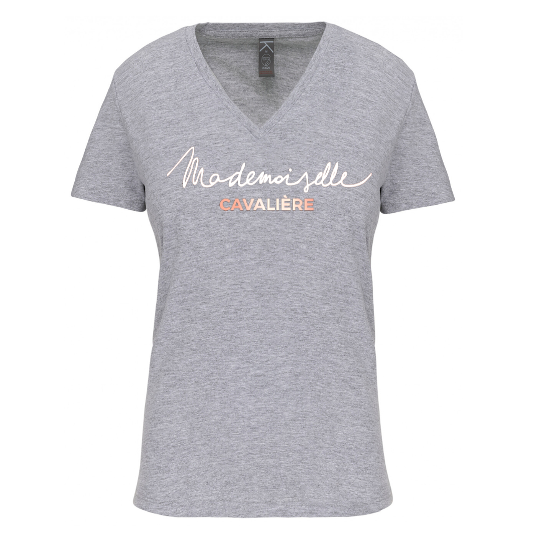 T-SHIRT M.C OXFORD GREY / LOGO AU CHOIX