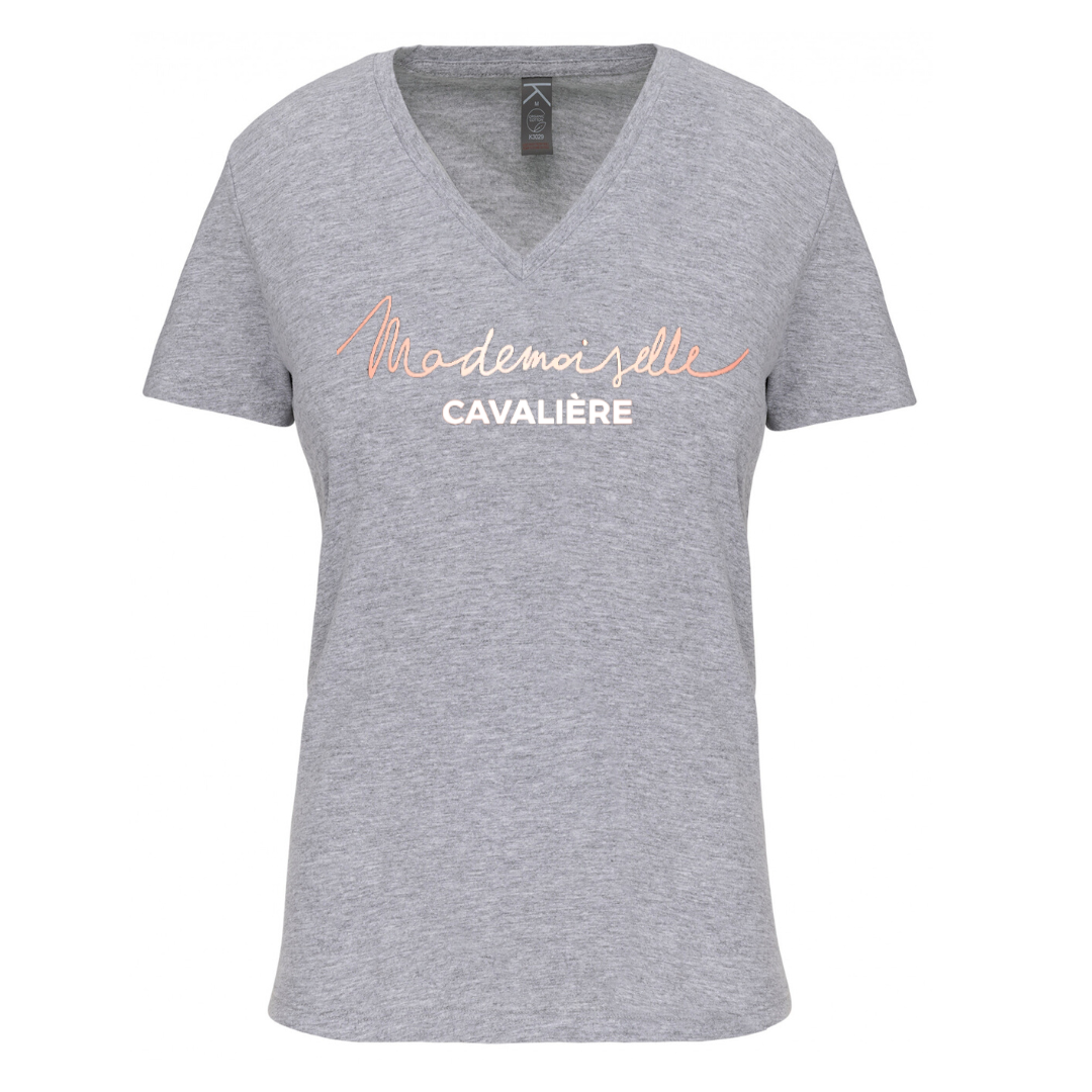 T-SHIRT M.C OXFORD GREY / LOGO AU CHOIX