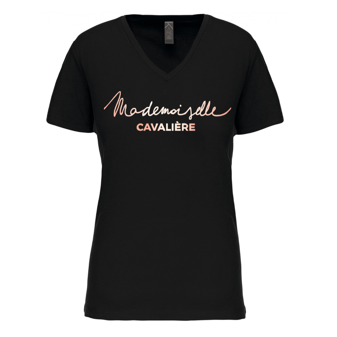 T-SHIRT M.C NOIR / LOGO AU CHOIX