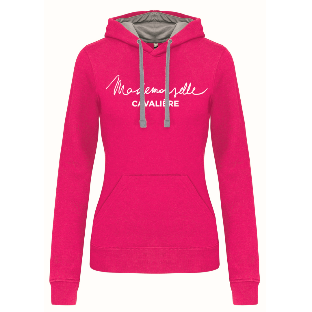 SWEAT SO FUN BICOLORE FUSHIA-GREY / Logo au choix