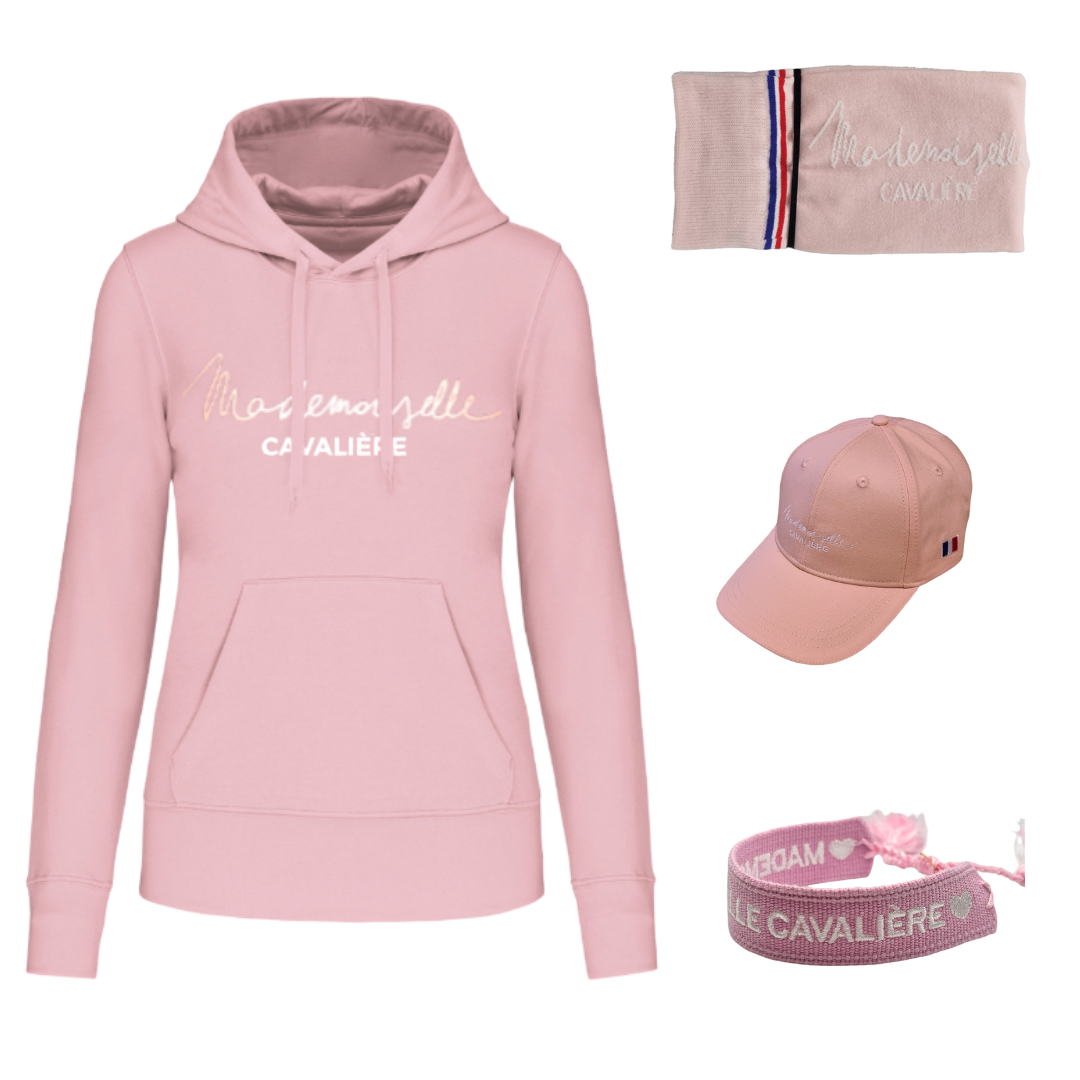 Pack PINK Sweat Capuche, Casquette, Bracelet & Chaussettes M.C