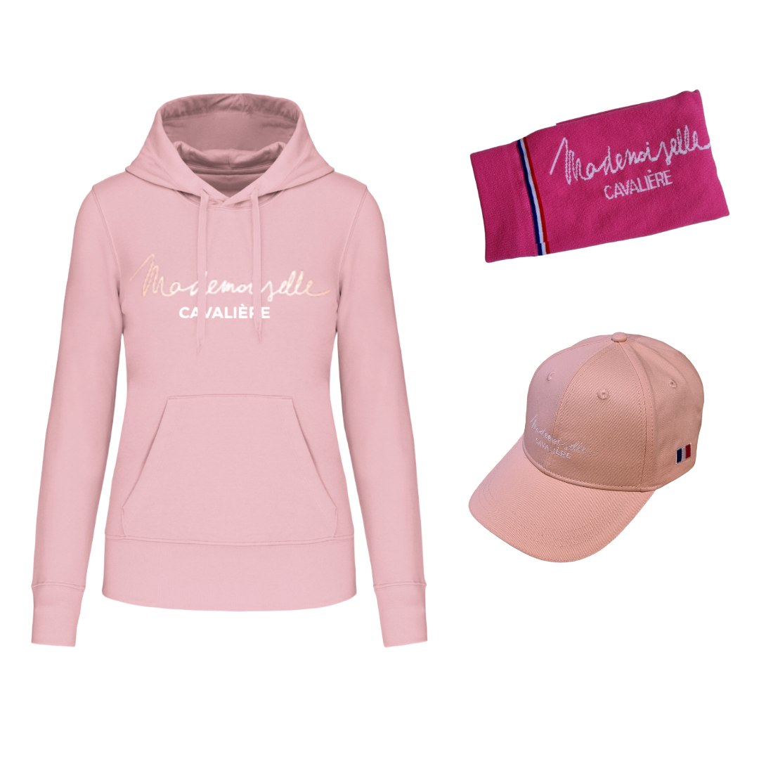 Pack PINK Sweat Capuche, Casquette & Chaussettes M.C