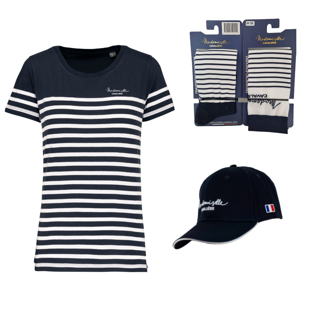 PACK M.C MARINIERE NAVY/BLANC