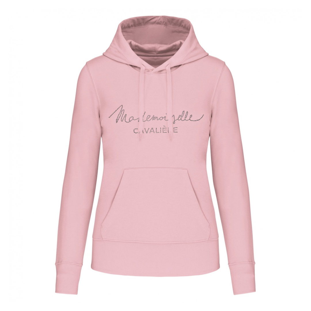 SWEAT CAPUCHE M.C « SO CHIC » STRASS