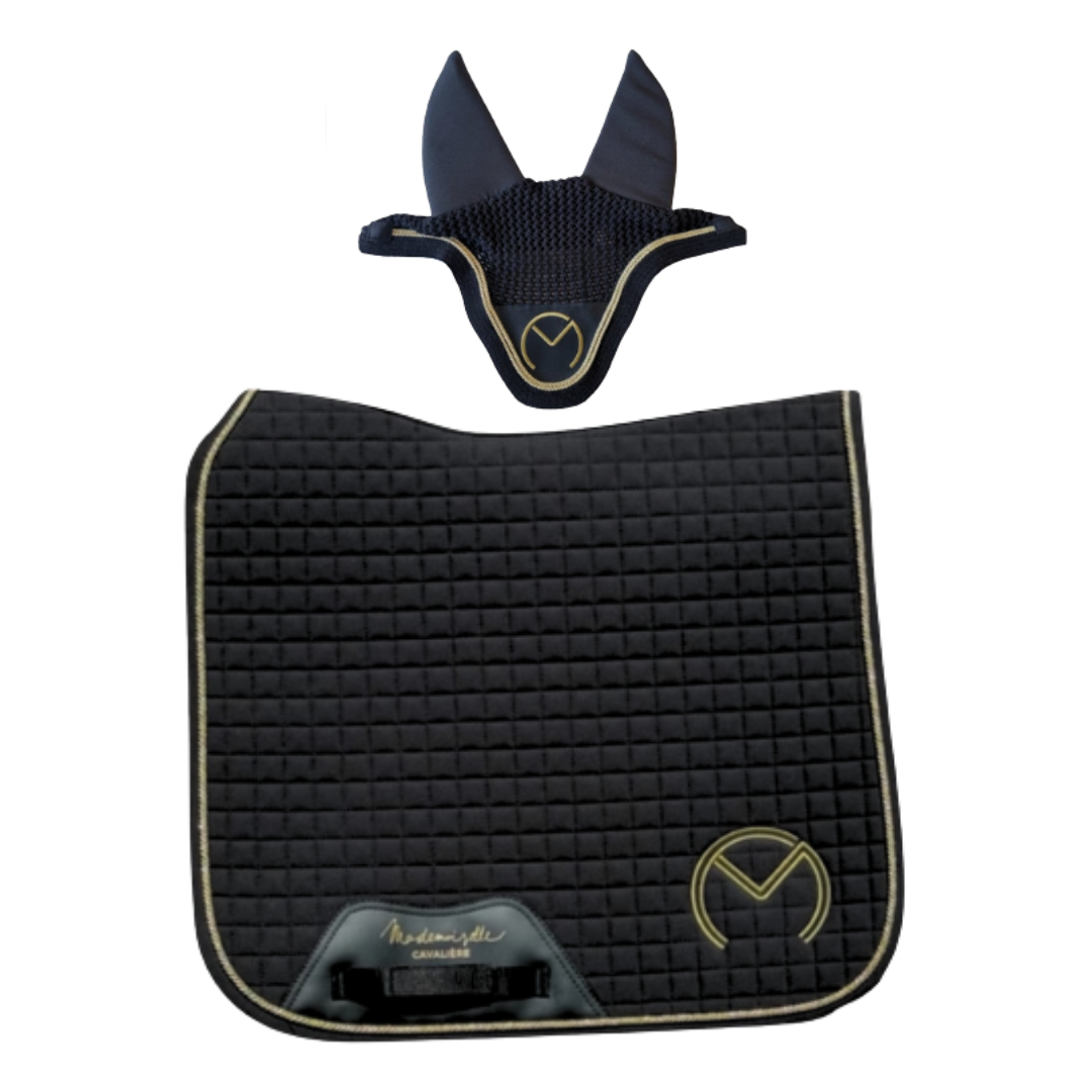 PACK TAPIS DRESS + BONNET BLACK/GOLD