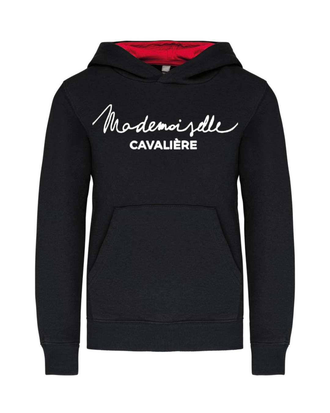 SWEAT FILLE BLACK/RED