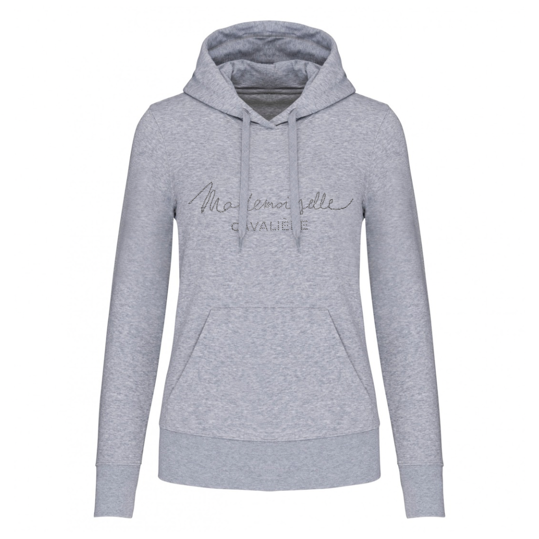 SWEAT CAPUCHE M.C « SO CHIC » STRASS