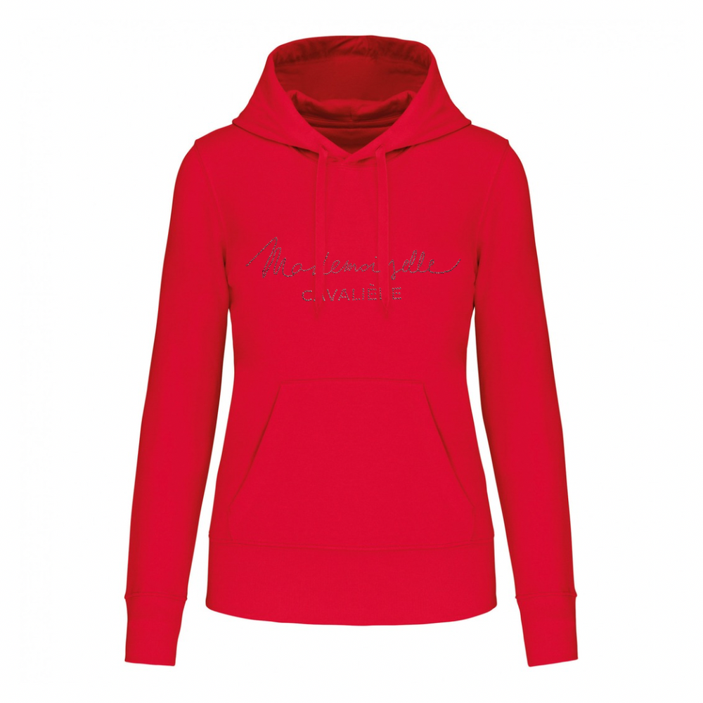Sweat capuche Logo STRASS