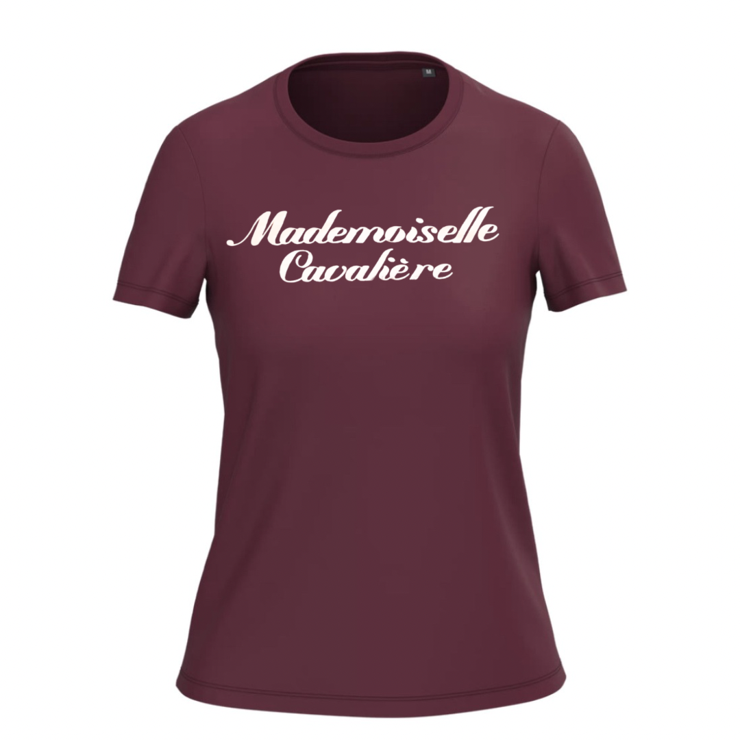 T-SHIRT M.C BORDEAUX / LOGO AU CHOIX