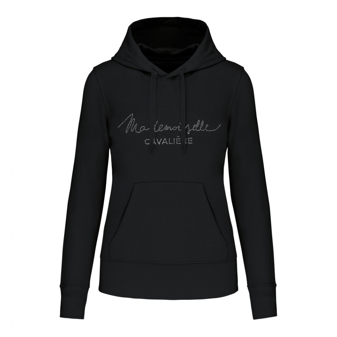 SWEAT CAPUCHE M.C « SO CHIC » STRASS