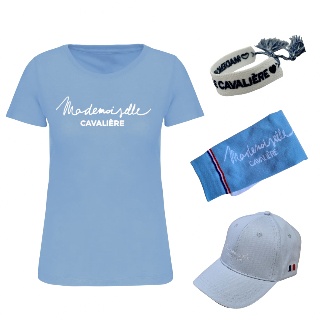 PACK SKY BLUE T-SHIRT / BRACELET / CASQUETTE / CHAUSSETTES