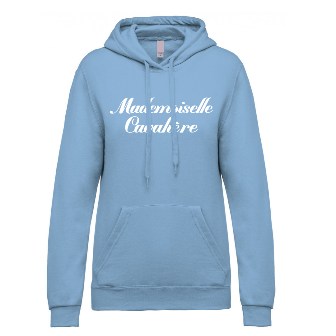 SO FUN BICOLOR SWEATSHIRT SKY BLUE/WHITE Logo of your choice 