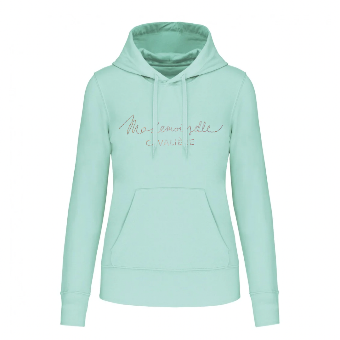 SWEAT CAPUCHE M.C « SO CHIC » STRASS