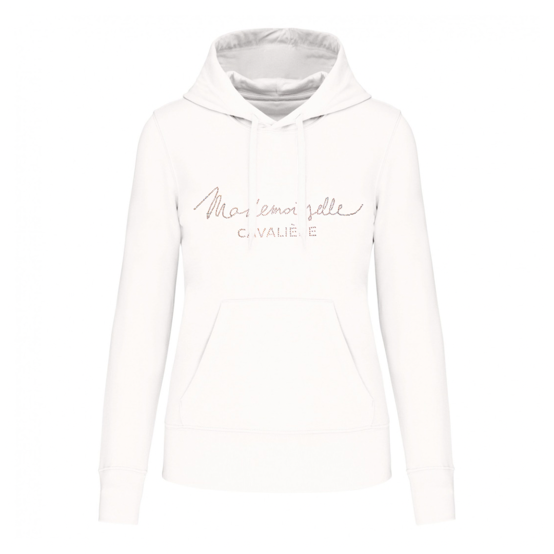 SWEAT CAPUCHE M.C « SO CHIC » STRASS