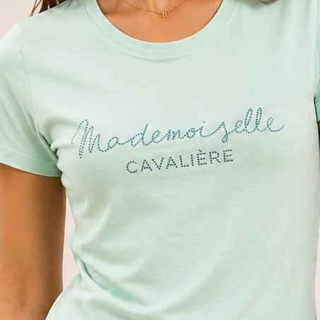T-SHIRT MC MINT STRASS
