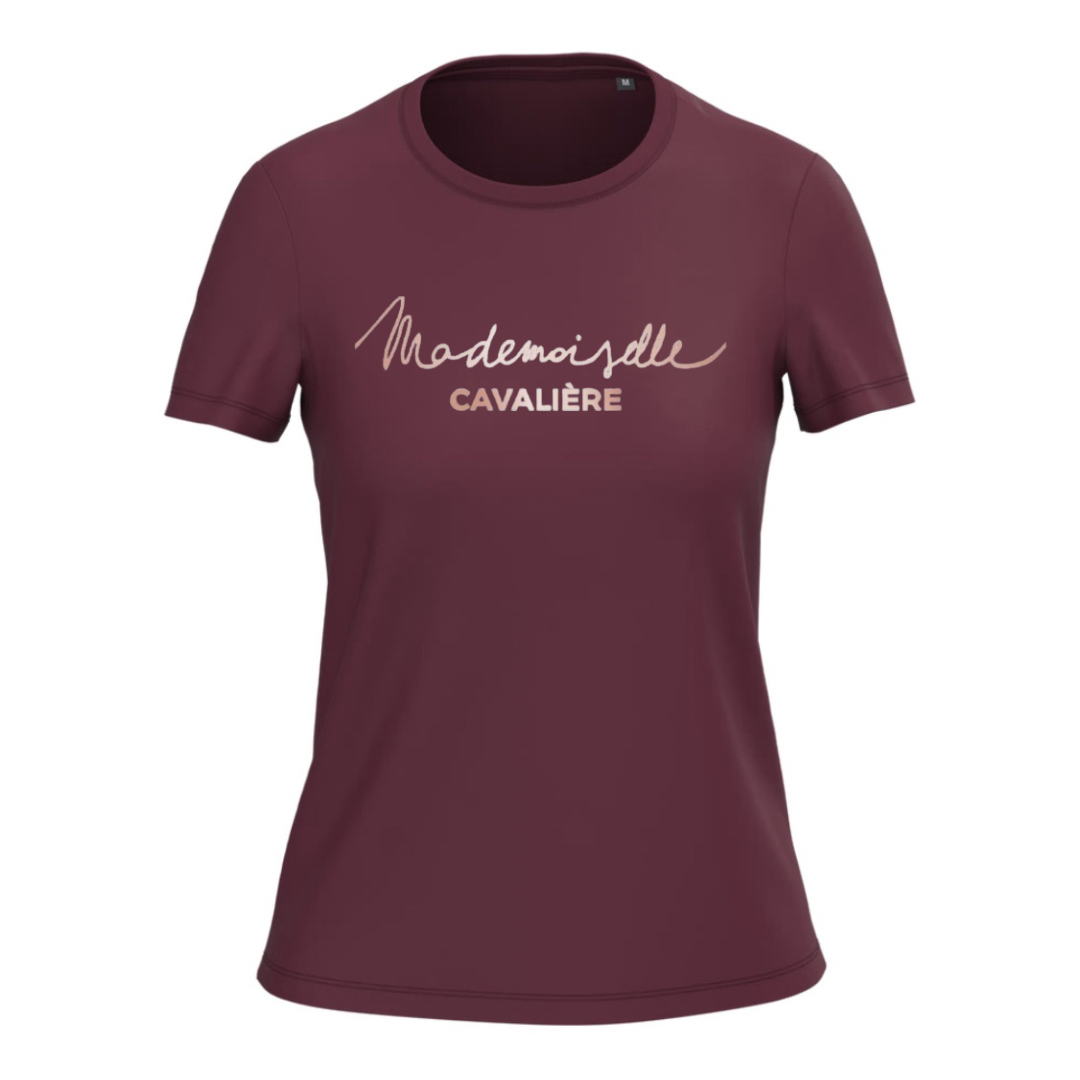 T-SHIRT M.C BORDEAUX / LOGO AU CHOIX