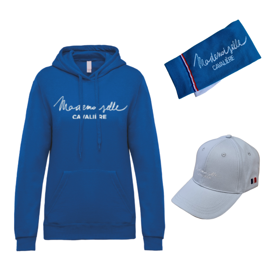 Pack ROYAL BLUE Sweat Capuche, Casquette & Chaussettes M.C