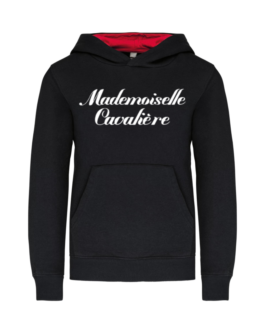 SWEAT FILLE BLACK/RED