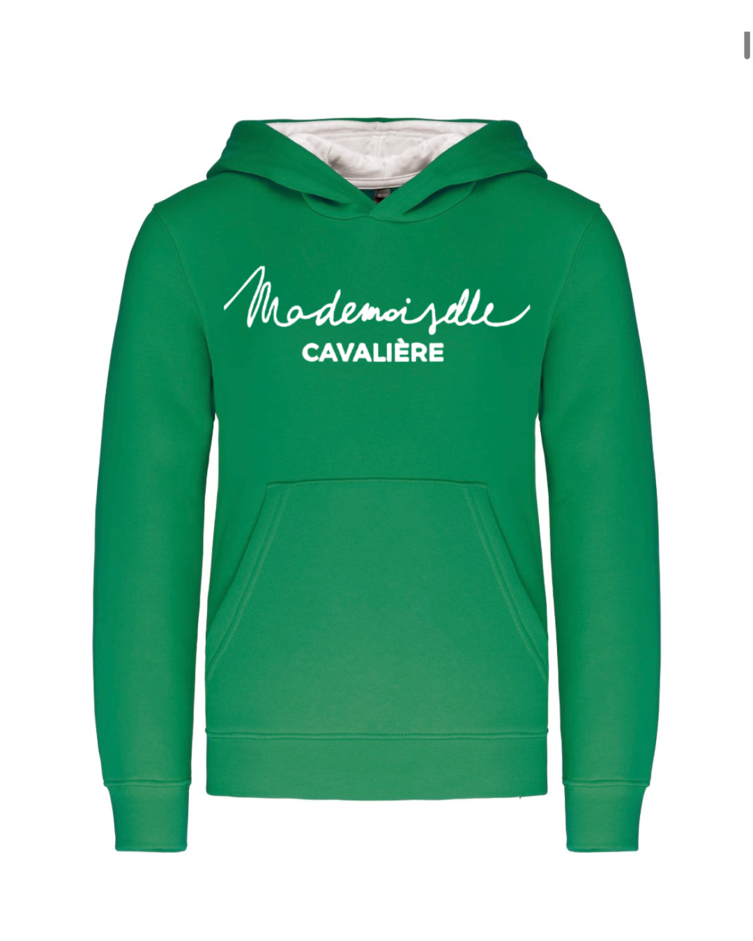 SWEAT FILLE KELLY GREEN/WHITE