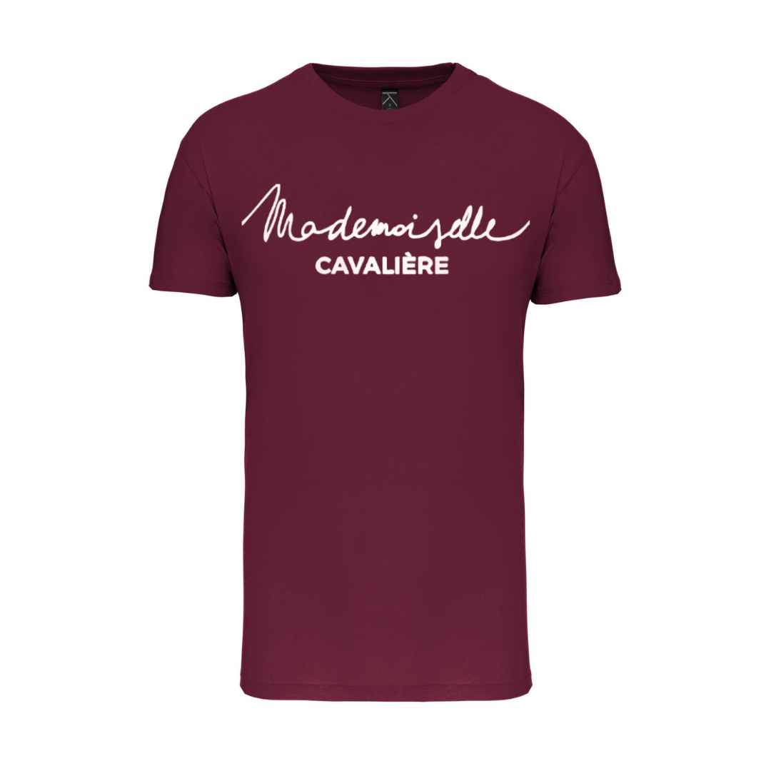 BORDEAUX-MÄDCHEN-T-SHIRT / LOGO NACH WAHL