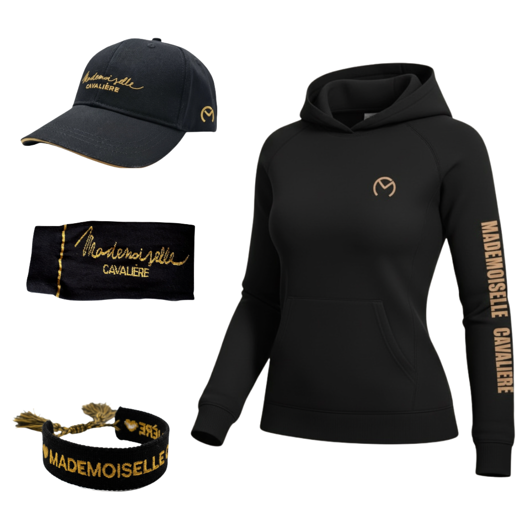PACK SWEAT SLEEVE BLACK GOLD / casquette / chaussettes / bracelet