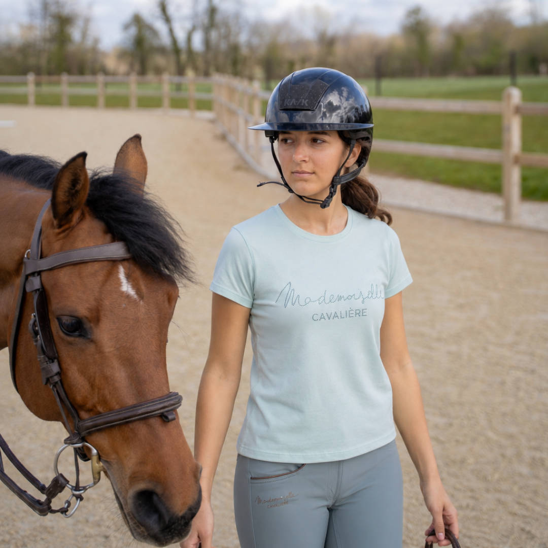 T-SHIRT MC MINT STRASS