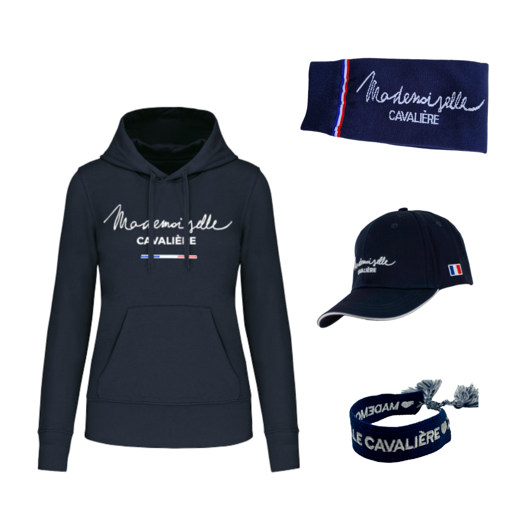 Pack NAVY Sweat Capuche, Casquette, Bracelet & Chaussettes M.C