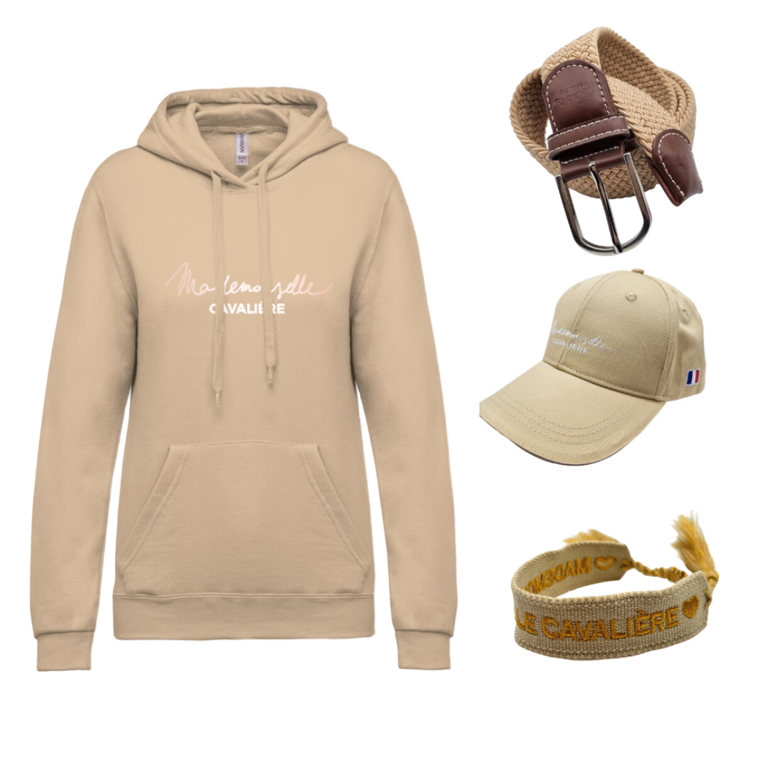 Pack SAND Sweat Capuche, Casquette, Ceinture & Bracelet M.C