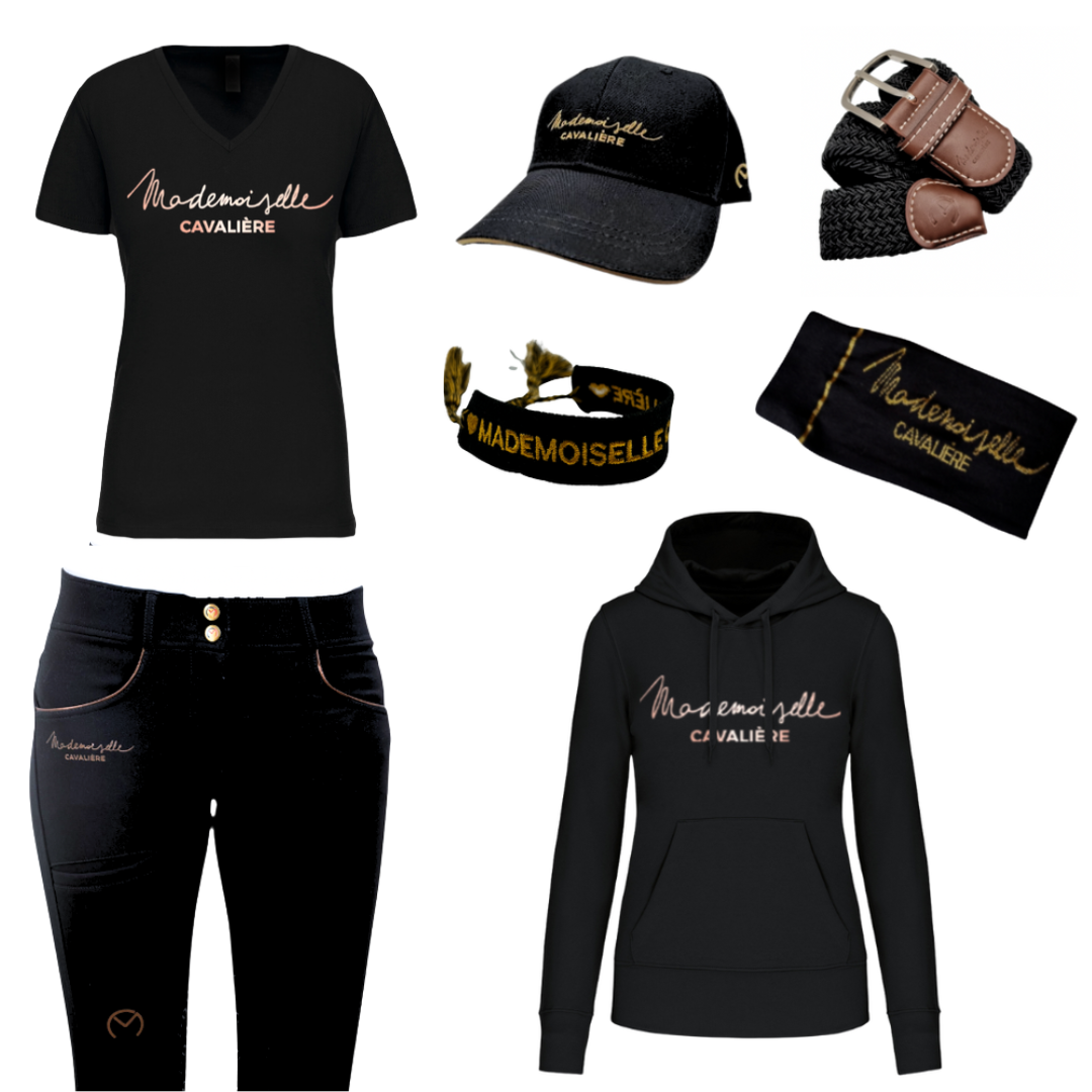 Pack "Black / Gold" Pantalon & Sweat Capuche & T-Shirt & Casquette & Bracelet & Chaussettes & Ceinture