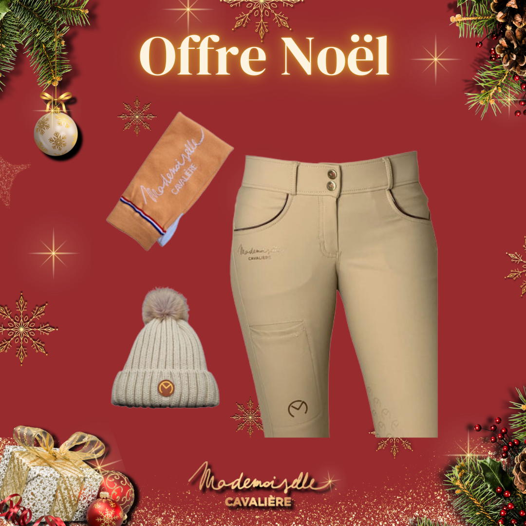 Pack PANTALON "So chic" SAND & Bonnet & Chaussettes