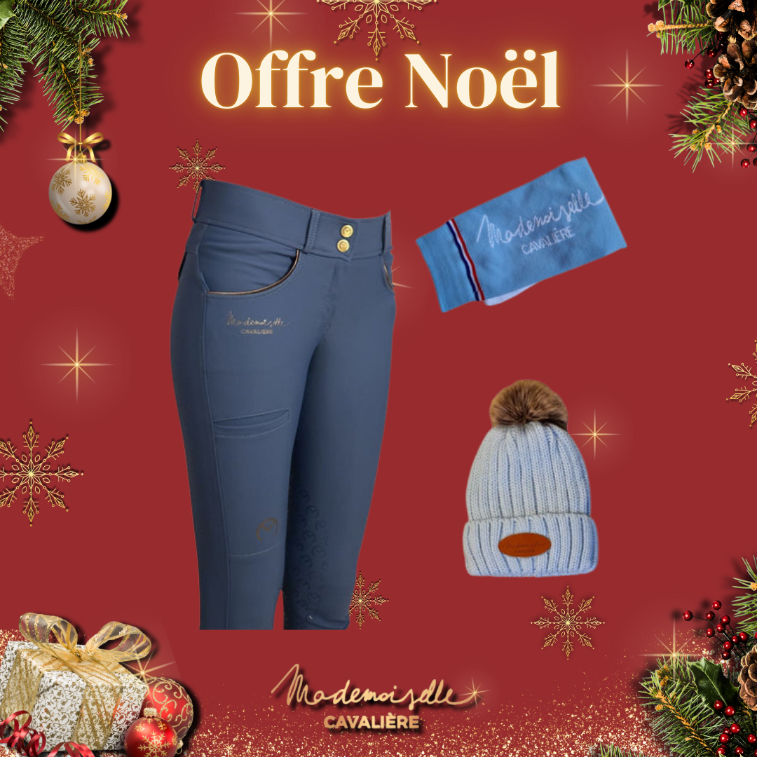 Pack PANTALON "So Chic" ICE BLUE & Chaussettes & Bonnet