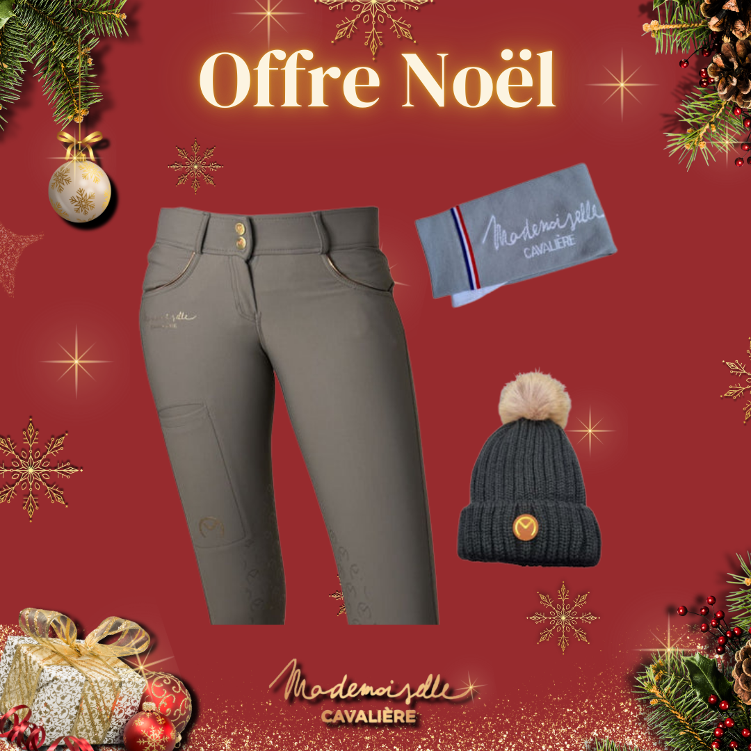 Pack PANTALON "So Chic" CHARCOAL & Chaussettes & Bonnet