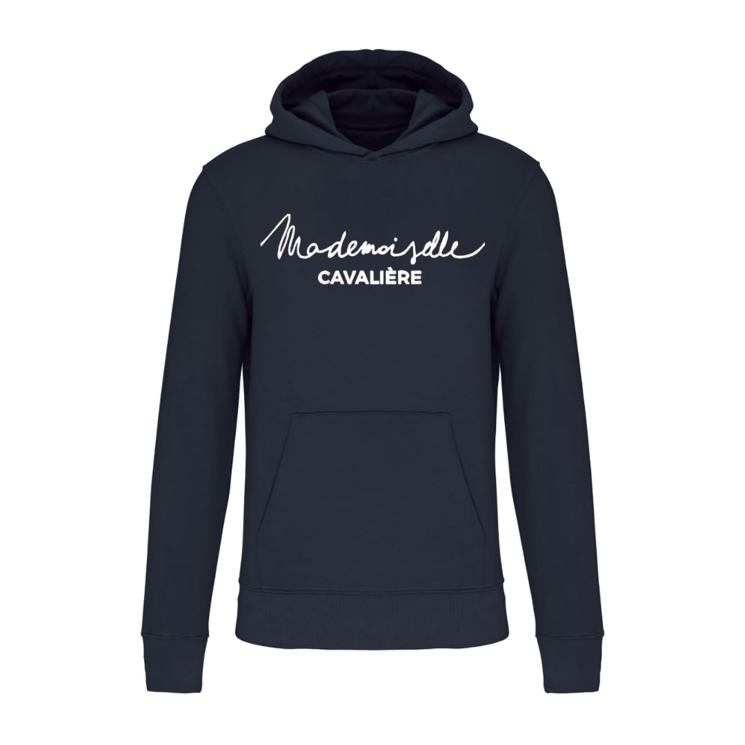 NAVY GIRL’S HOODED SWEATSHIRT / Logo of your choice