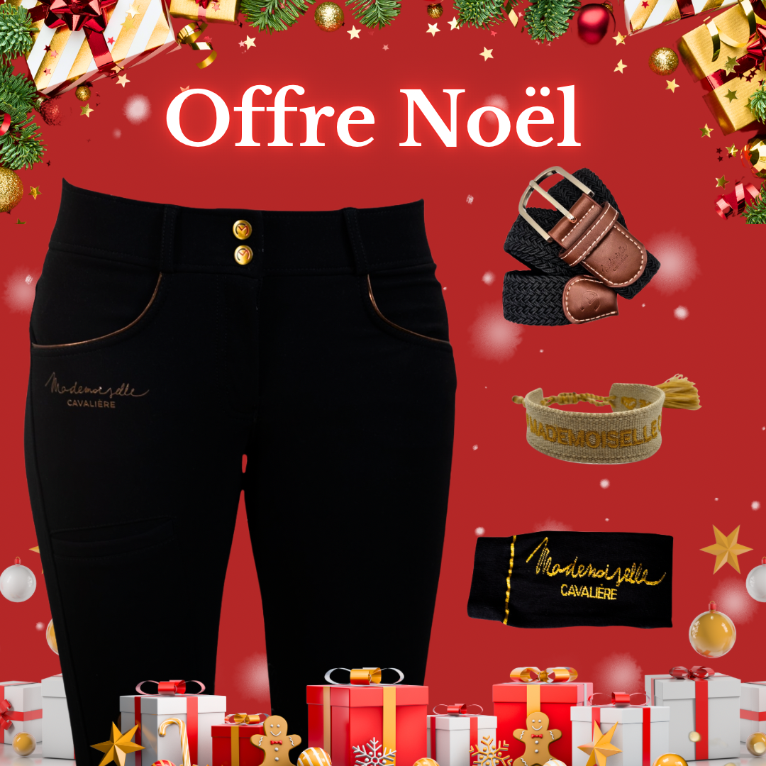 Pack Pantalon "Hiver" Black/Gold & Chaussettes & Ceinture & Bracelet