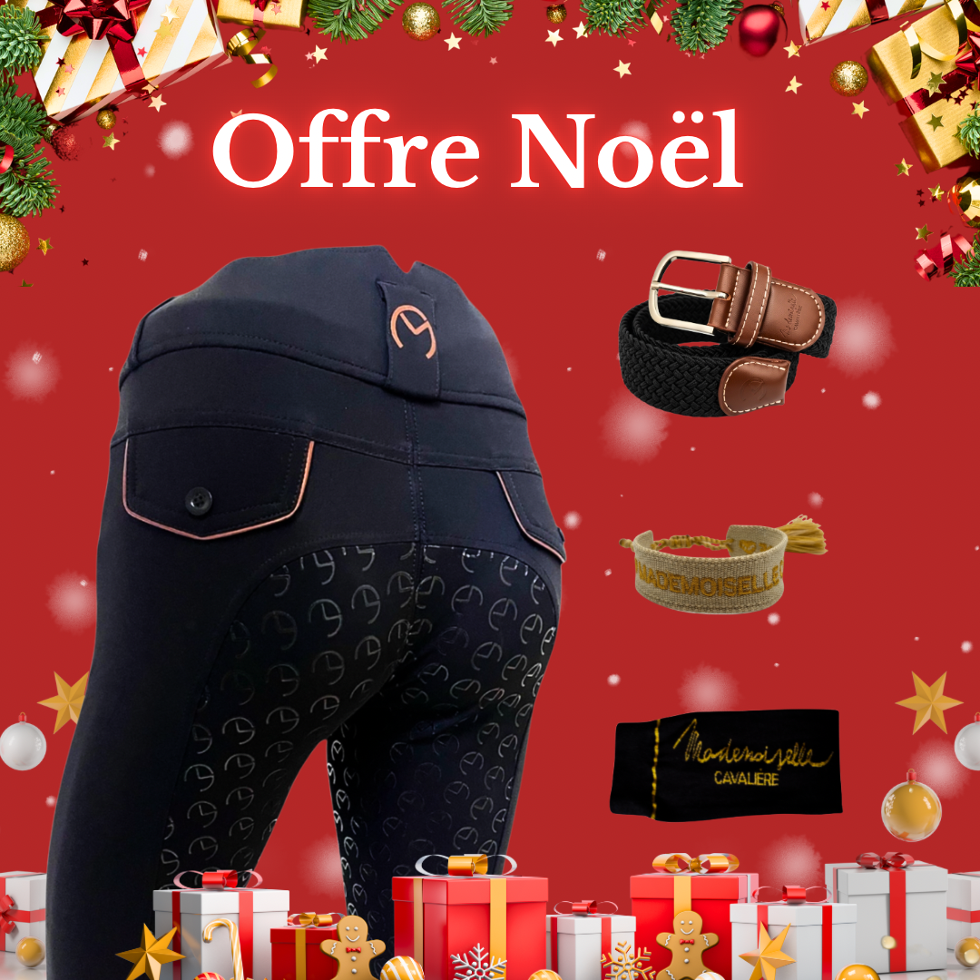 Pack Pantalon "Dressage" Navy & Chaussettes & Ceinture & Bracelet