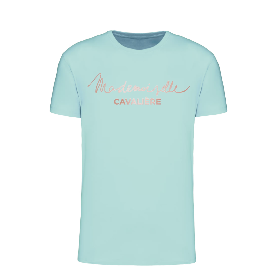 T-SHIRT FILLE ICE MINT / LOGO AU CHOIX