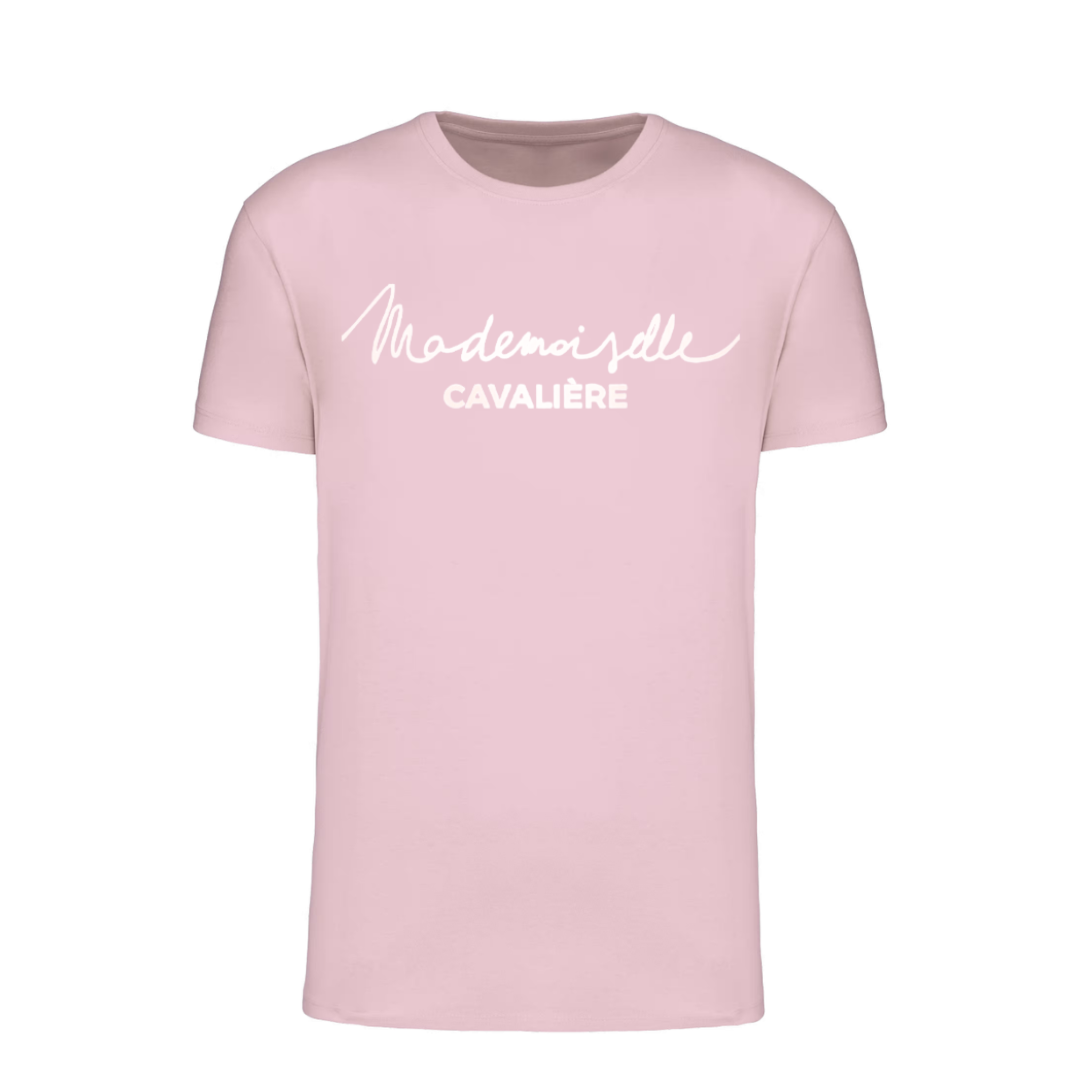 T-SHIRT FILLE PALE PINK / LOGO AU CHOIX