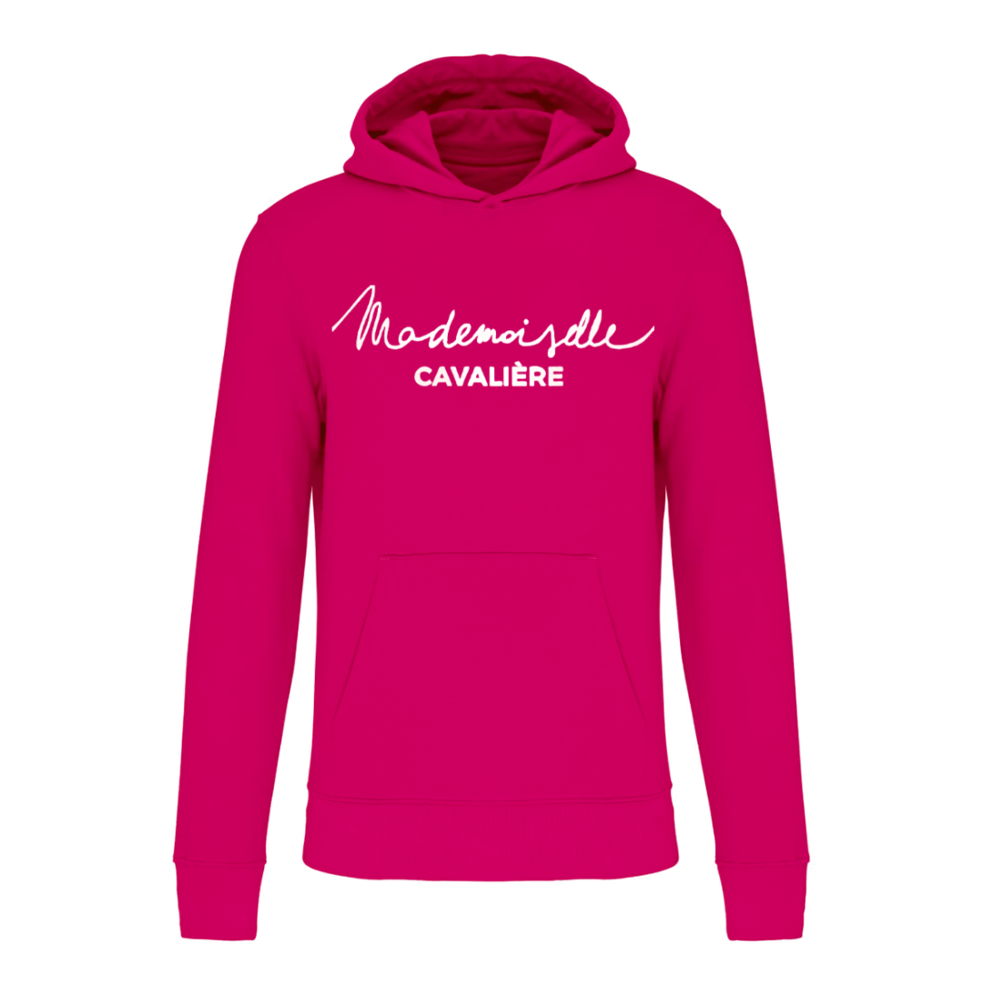 SWEAT FILLE FUCHSIA / Logo au choix